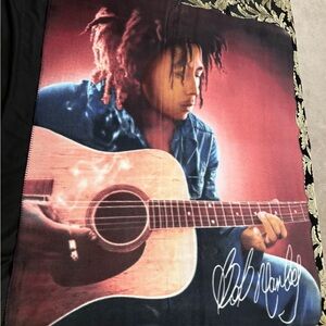 Bob Marley Guitar Blanket